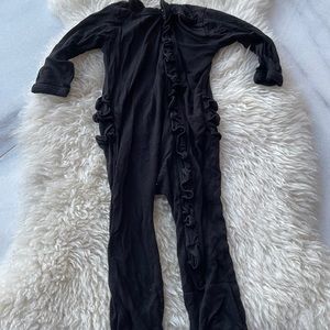 Spearmint LOVE zippered ruffle coverall